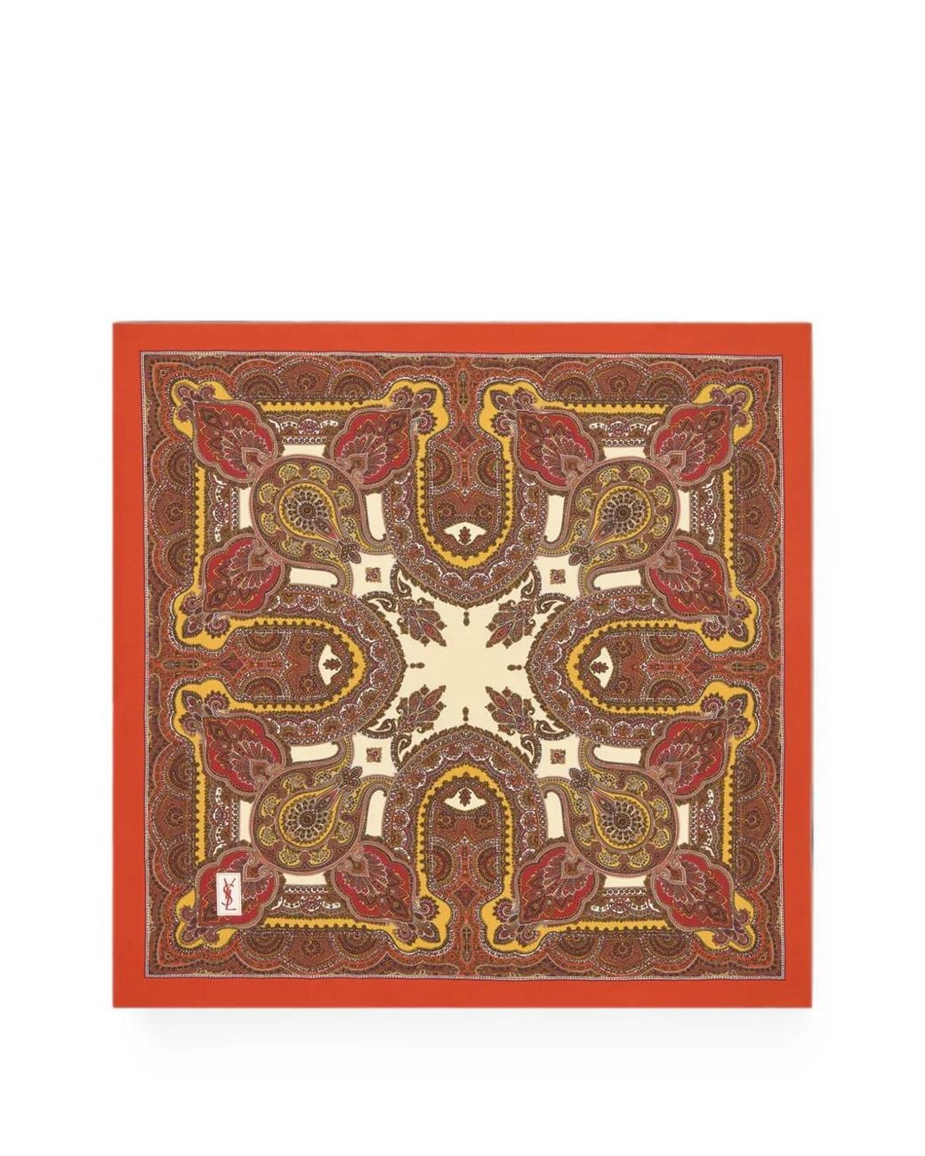 Saint Laurent Brown Square Scarf