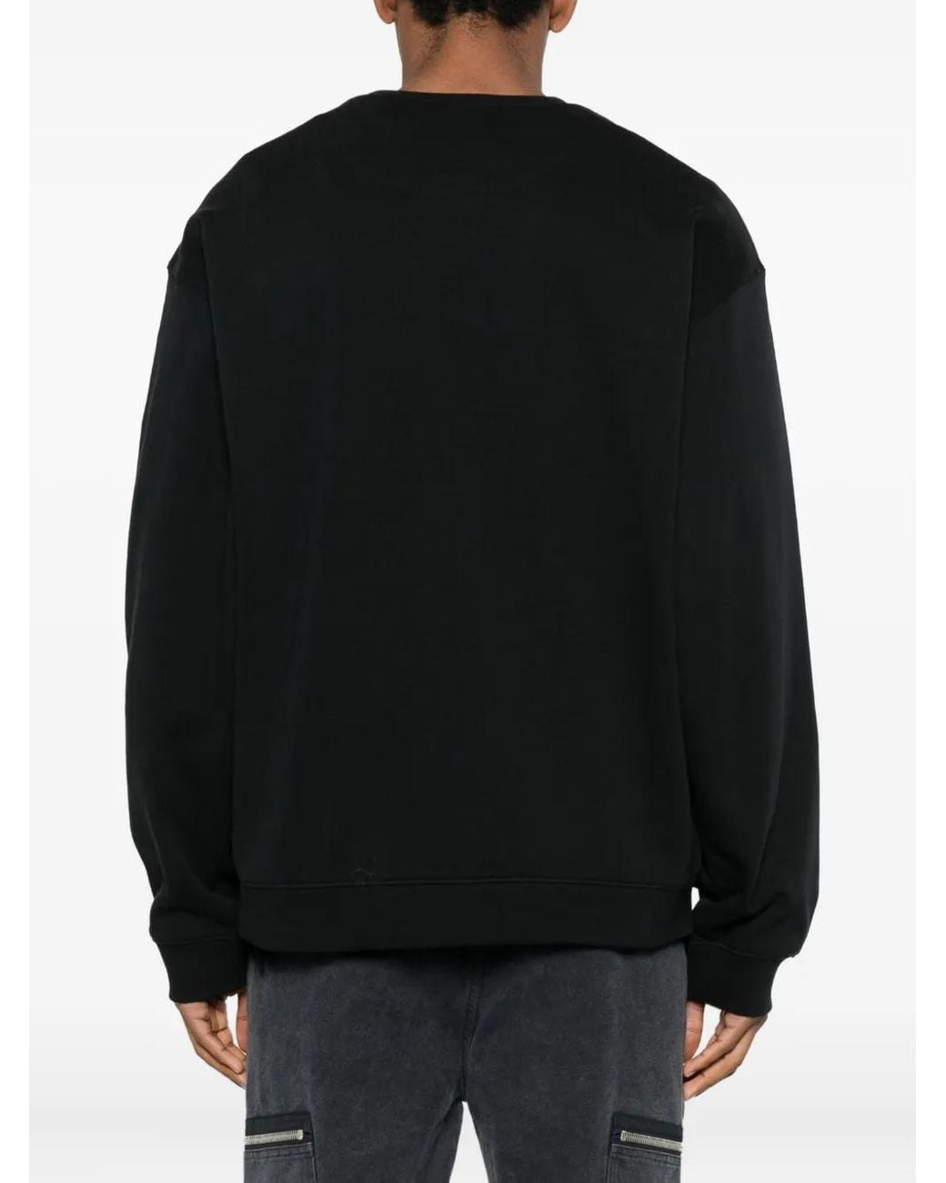 Oamc Peacemaker Black Smile-Print Sweatshirt for men