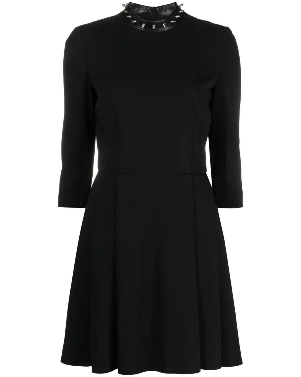 Moschino Black Spike-Stud Detail Minidress
