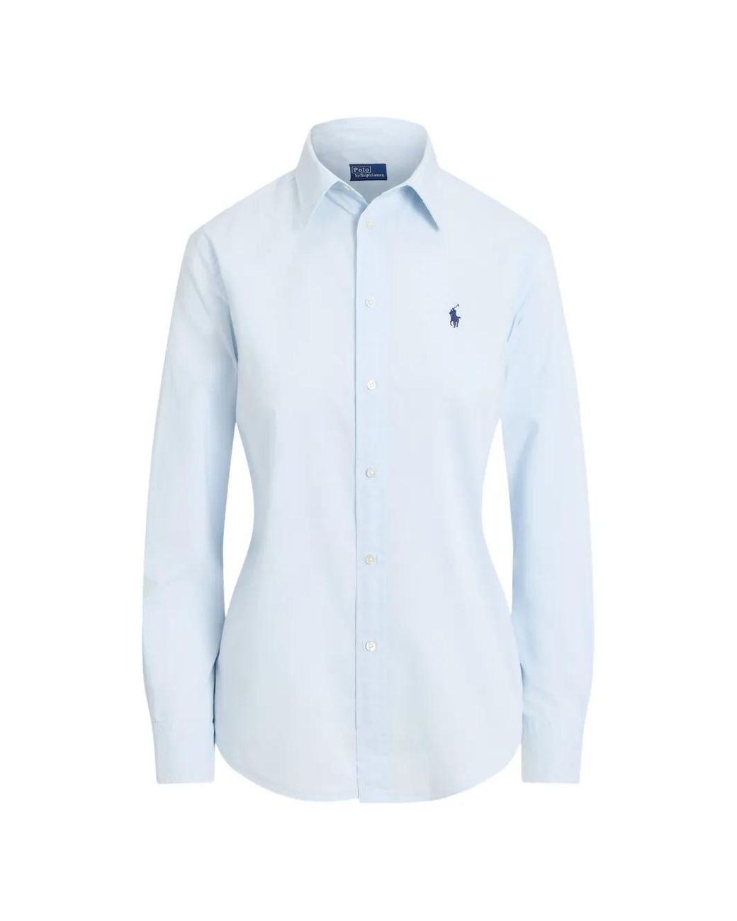 Polo Ralph Lauren Blue Logo-Embroidered Button-Down Shirt