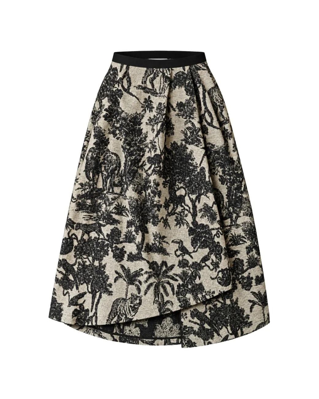 Co.Go Black Manteau Toile De Jouy À Sequins