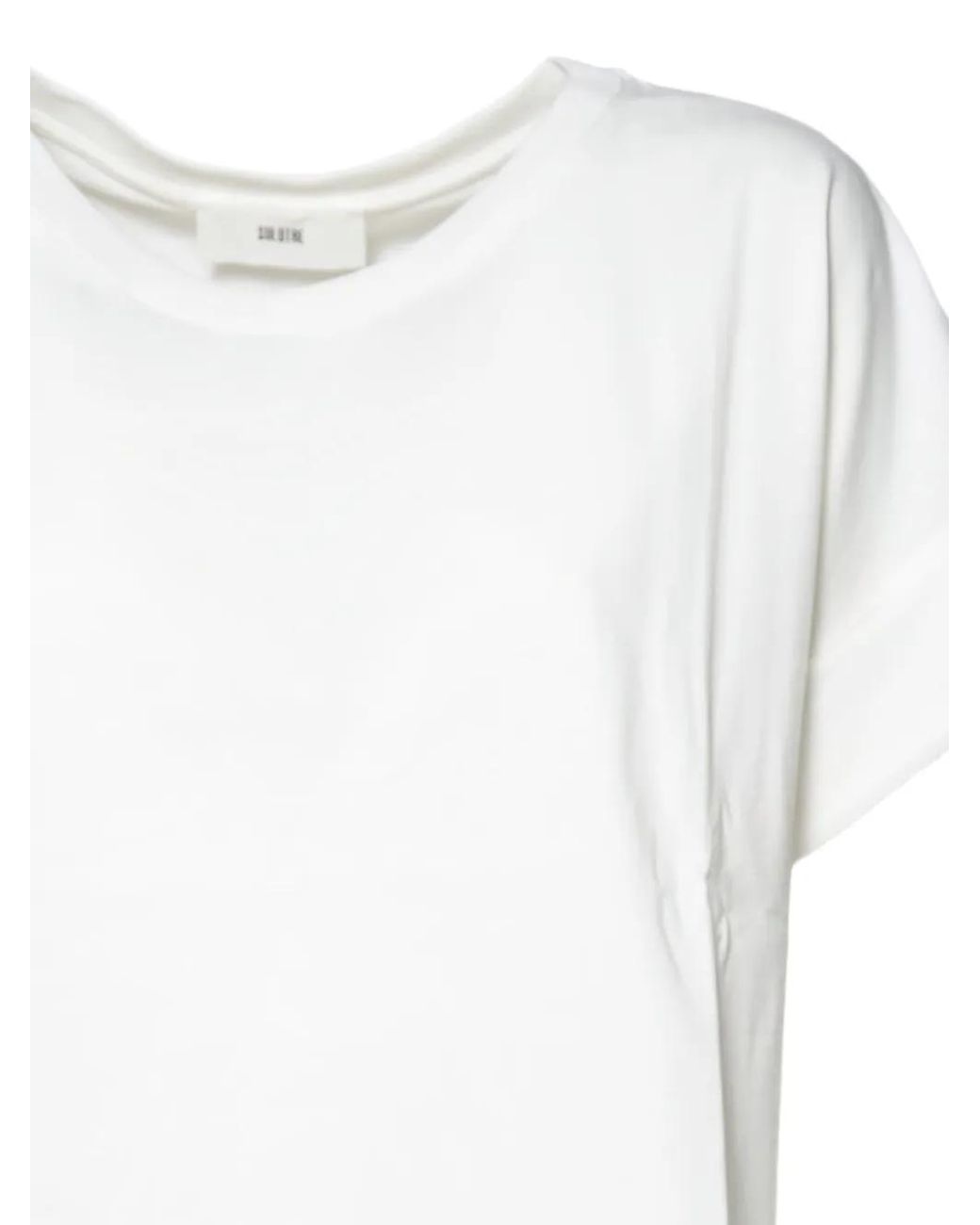 SOLOTRE White Cuffed T-Shirt