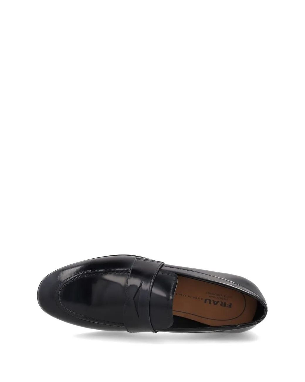 Frau White Polished Leather Loafers for men