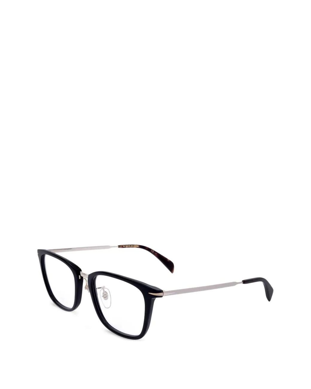 David Beckham Brille Mit Eckigem Gestell in White für Herren