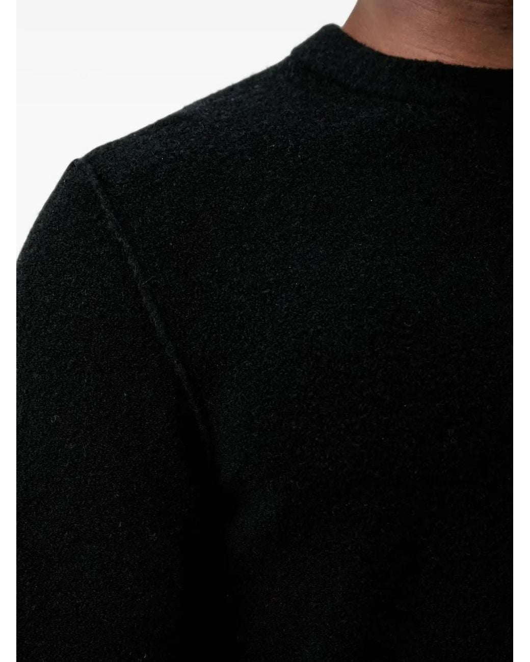Marc O' Polo Black Crew-Neck Long-Sleeve Sweater for men