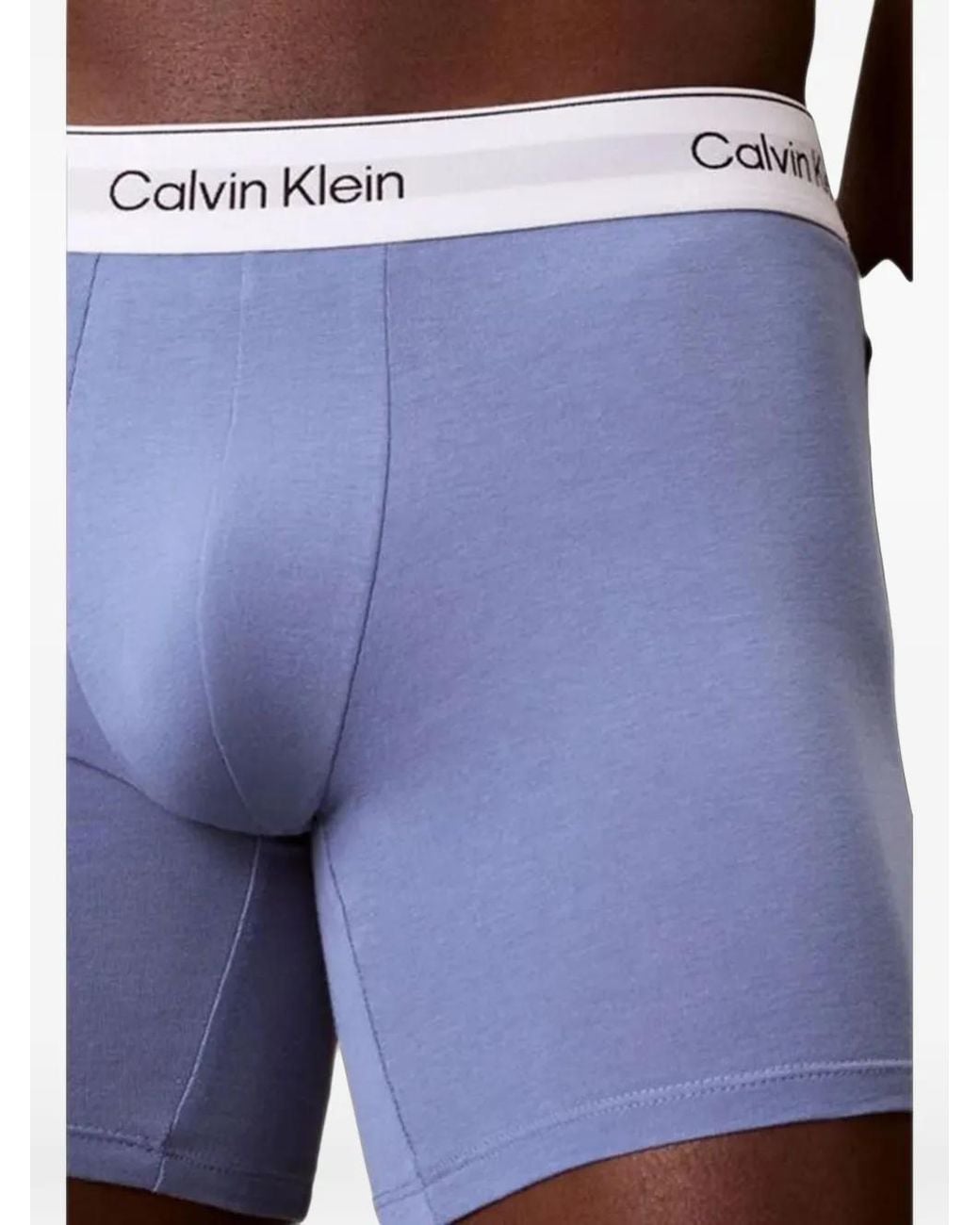 Calvin Klein White Icon 3-Pack Logo-Waistband Boxers for men