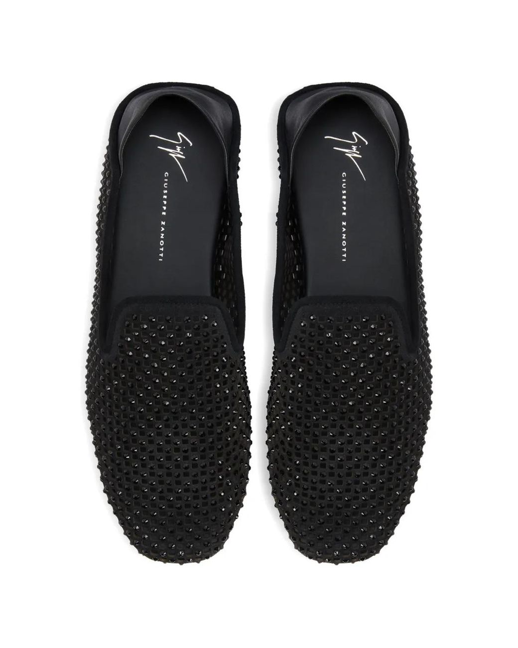 Giuseppe Zanotti Black Mocassins À Détails De Perforations for men