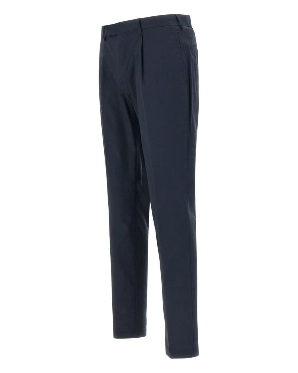 Devore Blue Pleated Trousers for men