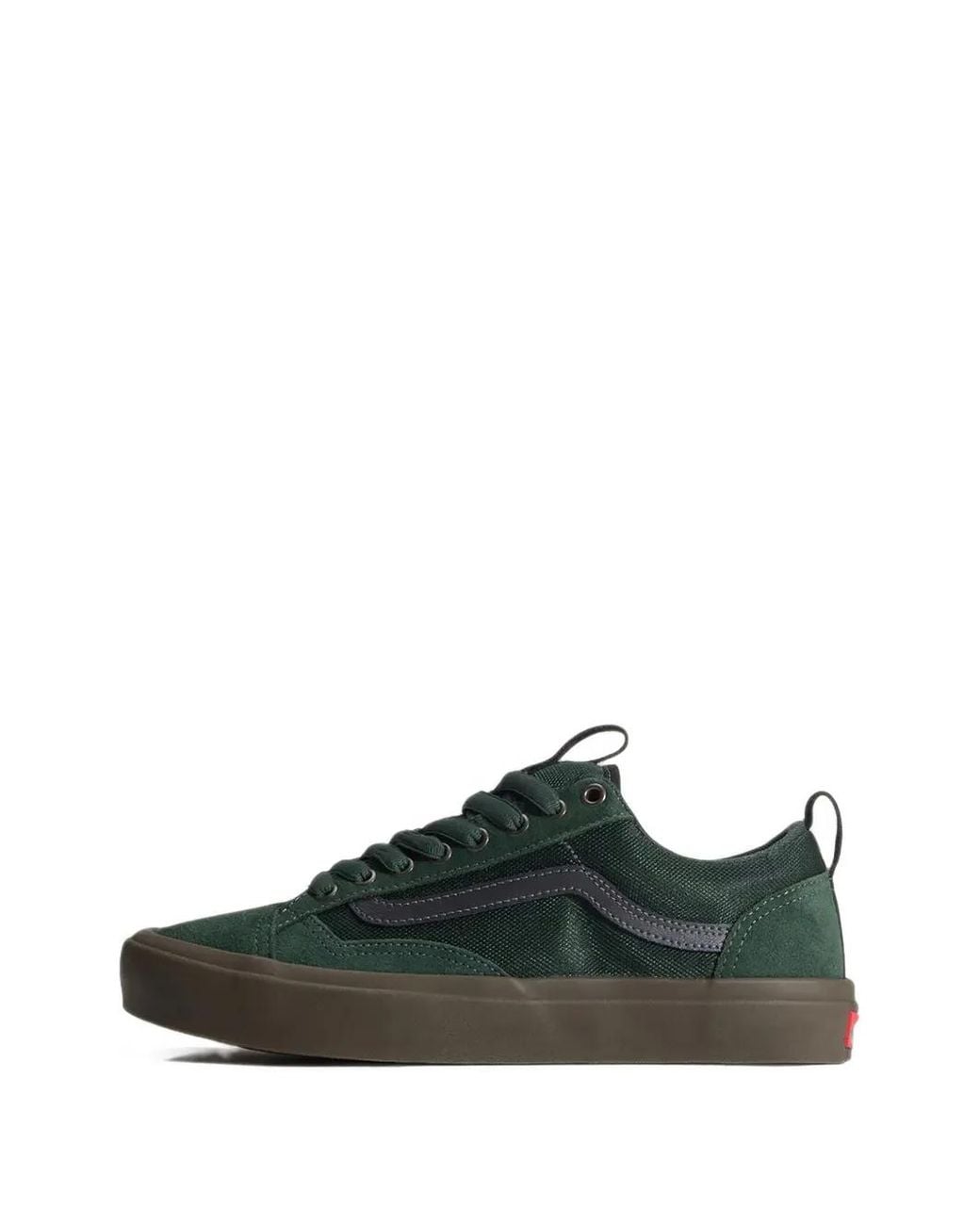 Vans Green Old Skool Suede-Panelled Sneakers