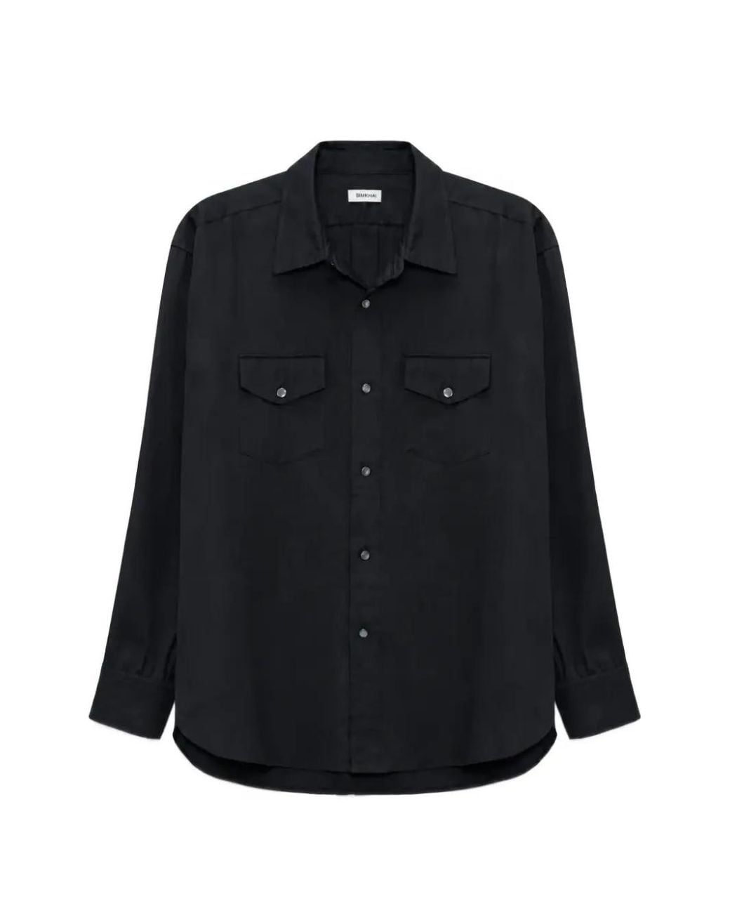 Jonathan Simkhai Black Carter Refined Workwear Shirt for men