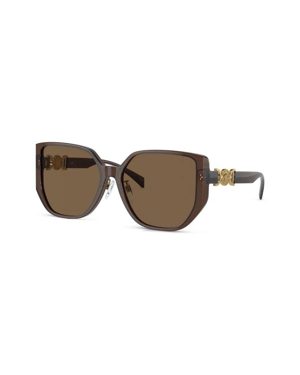 Versace Brown Square Frame Sunglasses