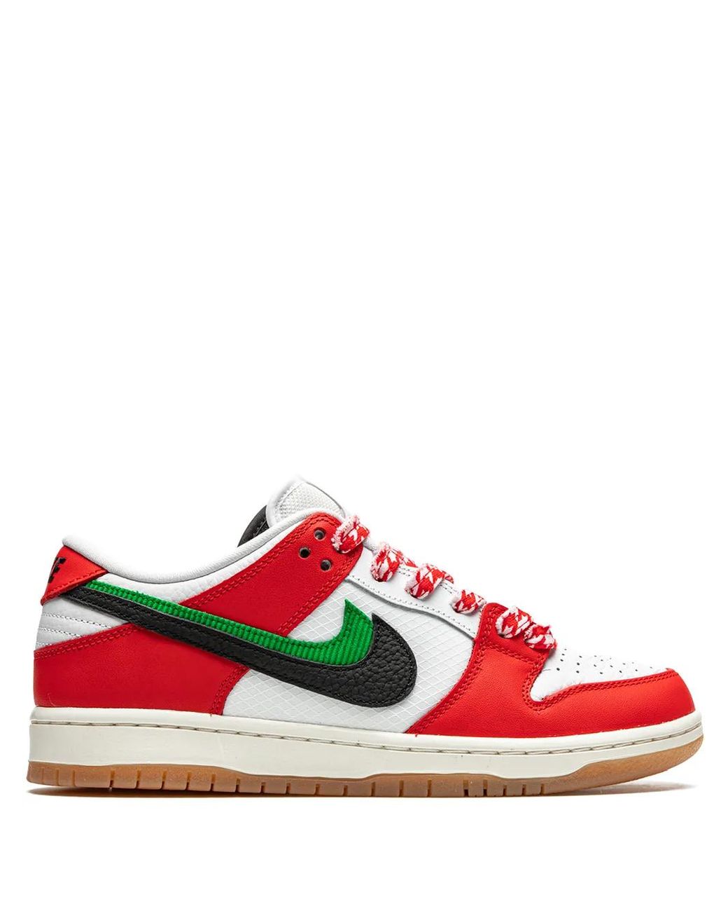 Nike Red X Frame Skate Sb Dunk Low Pro Qs "Habibi" Sneakers