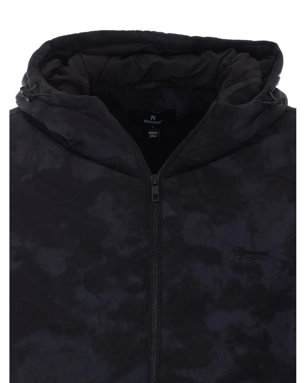 Represent Blue Camouflage-Print Jacket for men