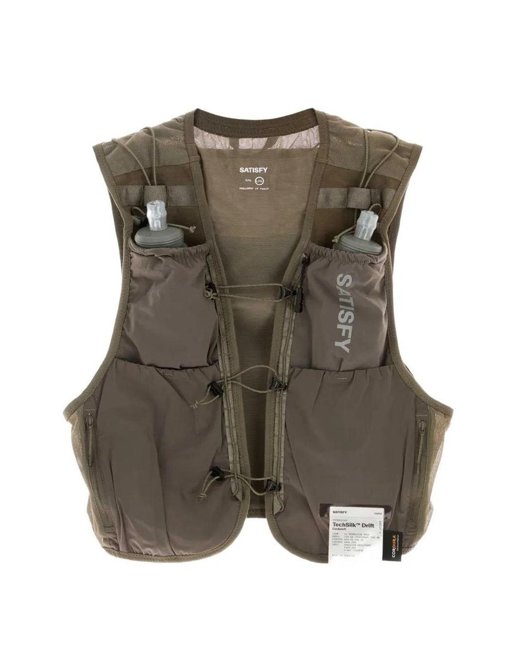 Satisfy Green Stretch-Mesh Vest for men