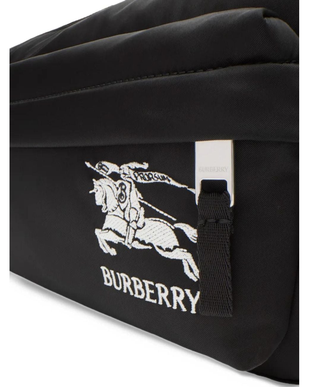 Burberry Knight Logo Cross-Body Bag in Black for Men | Lyst