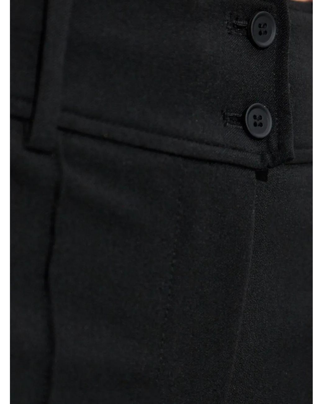 AllSaints Black Astra Button Trousers