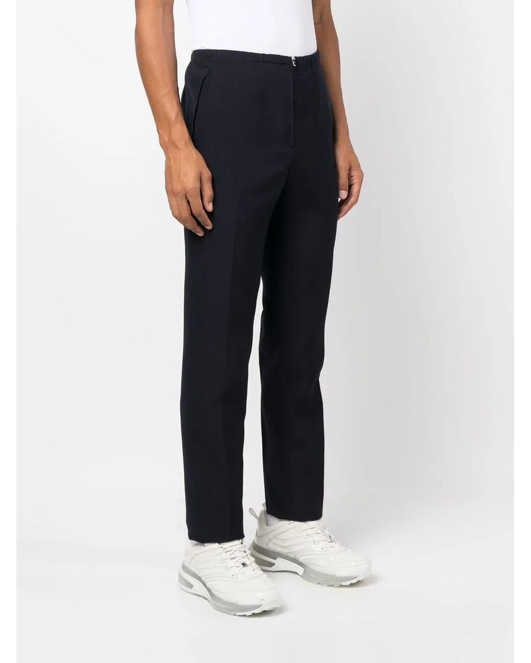 Givenchy Blue Slim-cut Wool Trousers for men