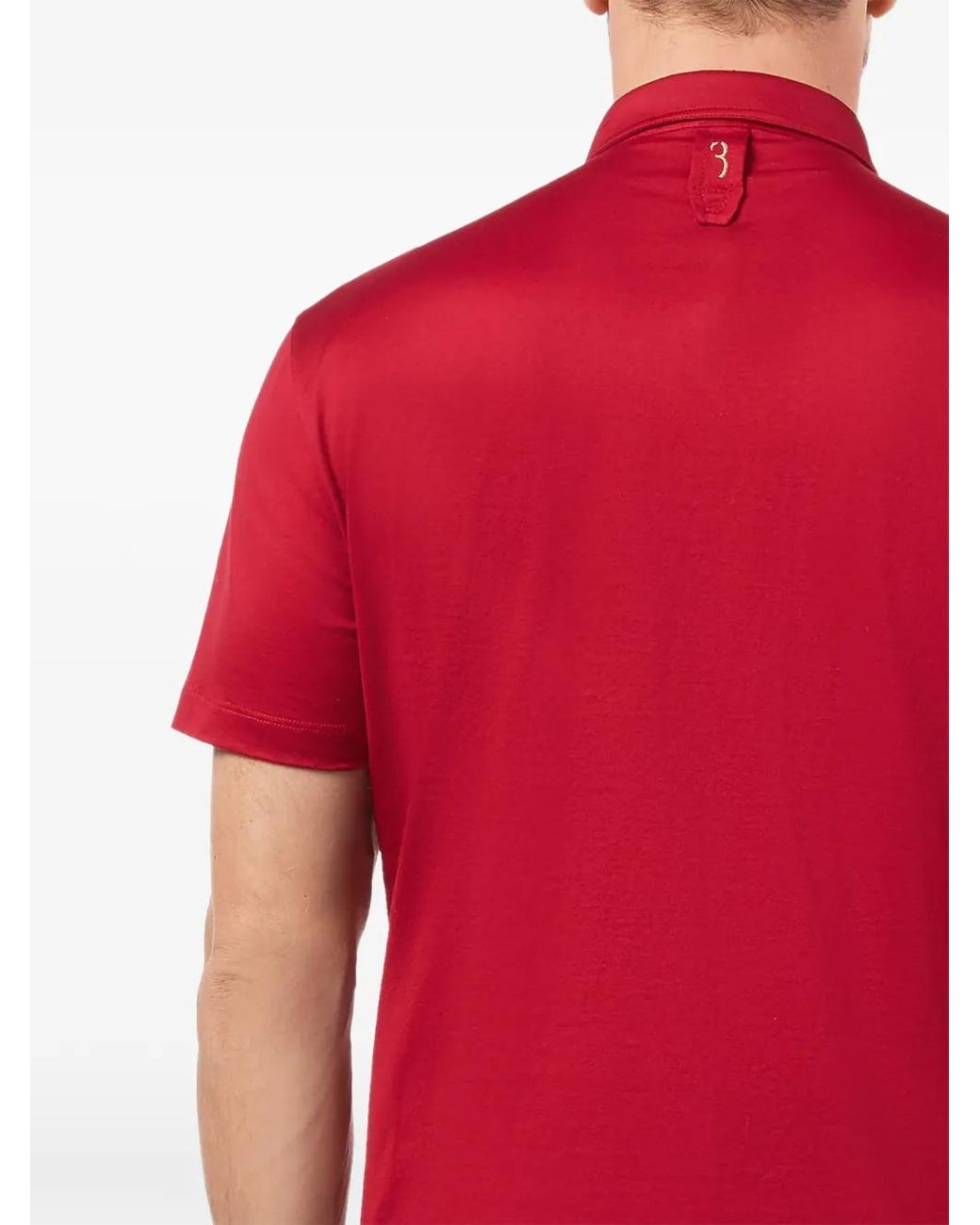 Billionaire Red Polo À Logo Brodé for men