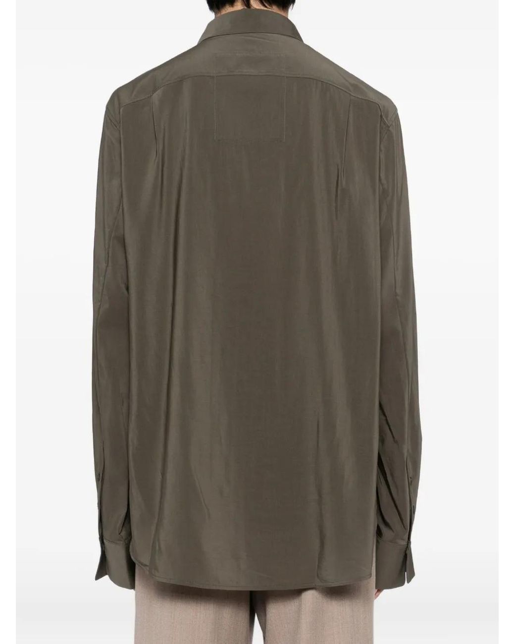 Ziggy Chen Green Long-Sleeve Shirt for men