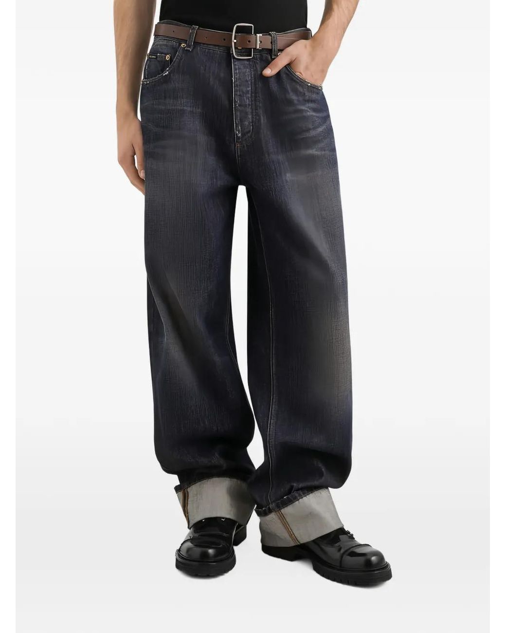 Dolce & Gabbana Blue Denim Trousers for men