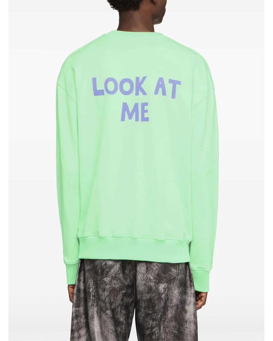J.W. Anderson Green Mint Logo-Print Sweatshirt for men