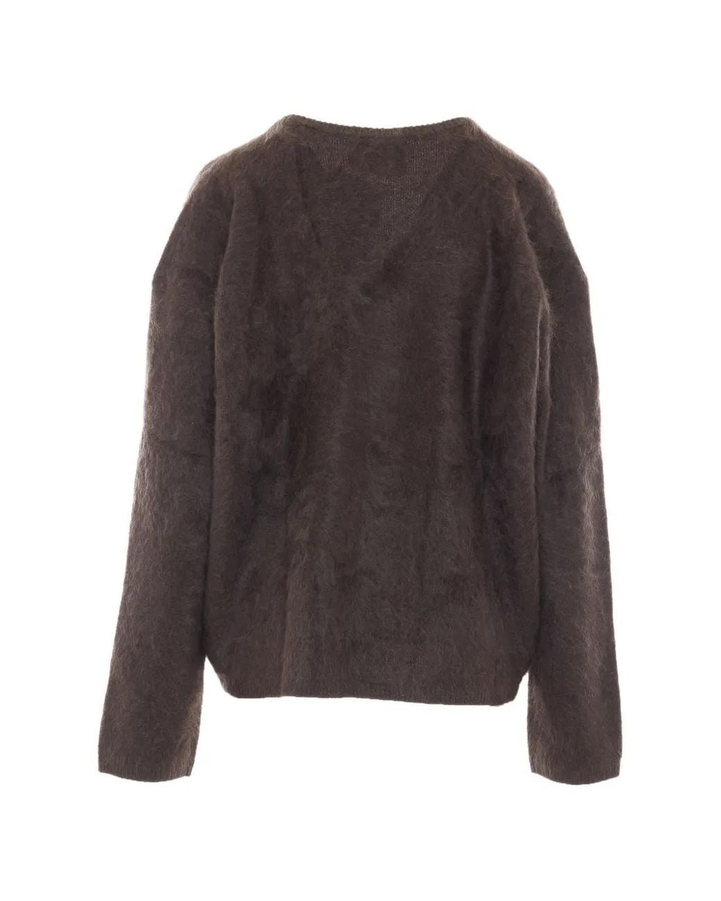 Lisa Yang Brown Margareta V-Neck Sweater