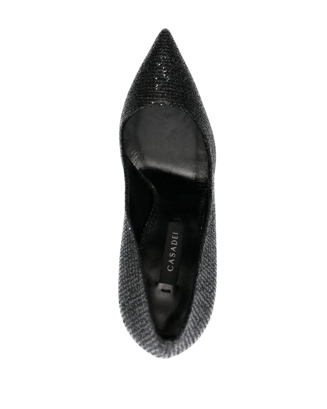Casadei Black Blade 120Mm Sequin-Embellished Pumps