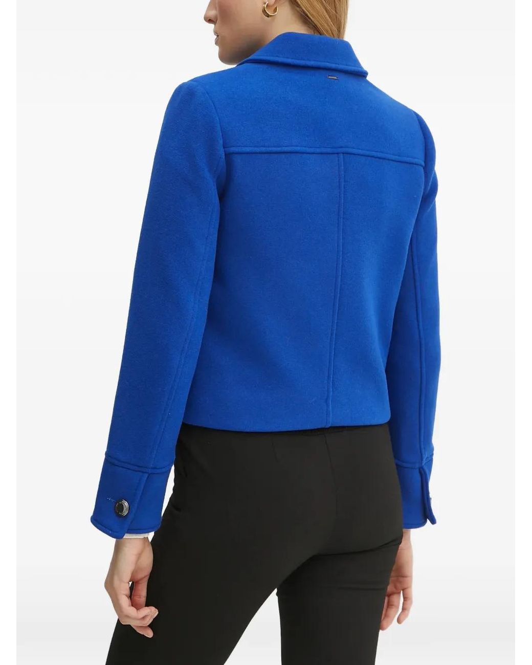Morgan Blue Button Front Jacket