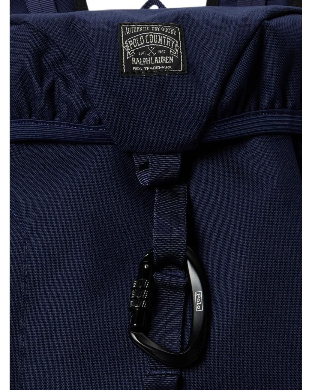 Polo Ralph Lauren Blue Oxford Accessory-Loops Backpack for men