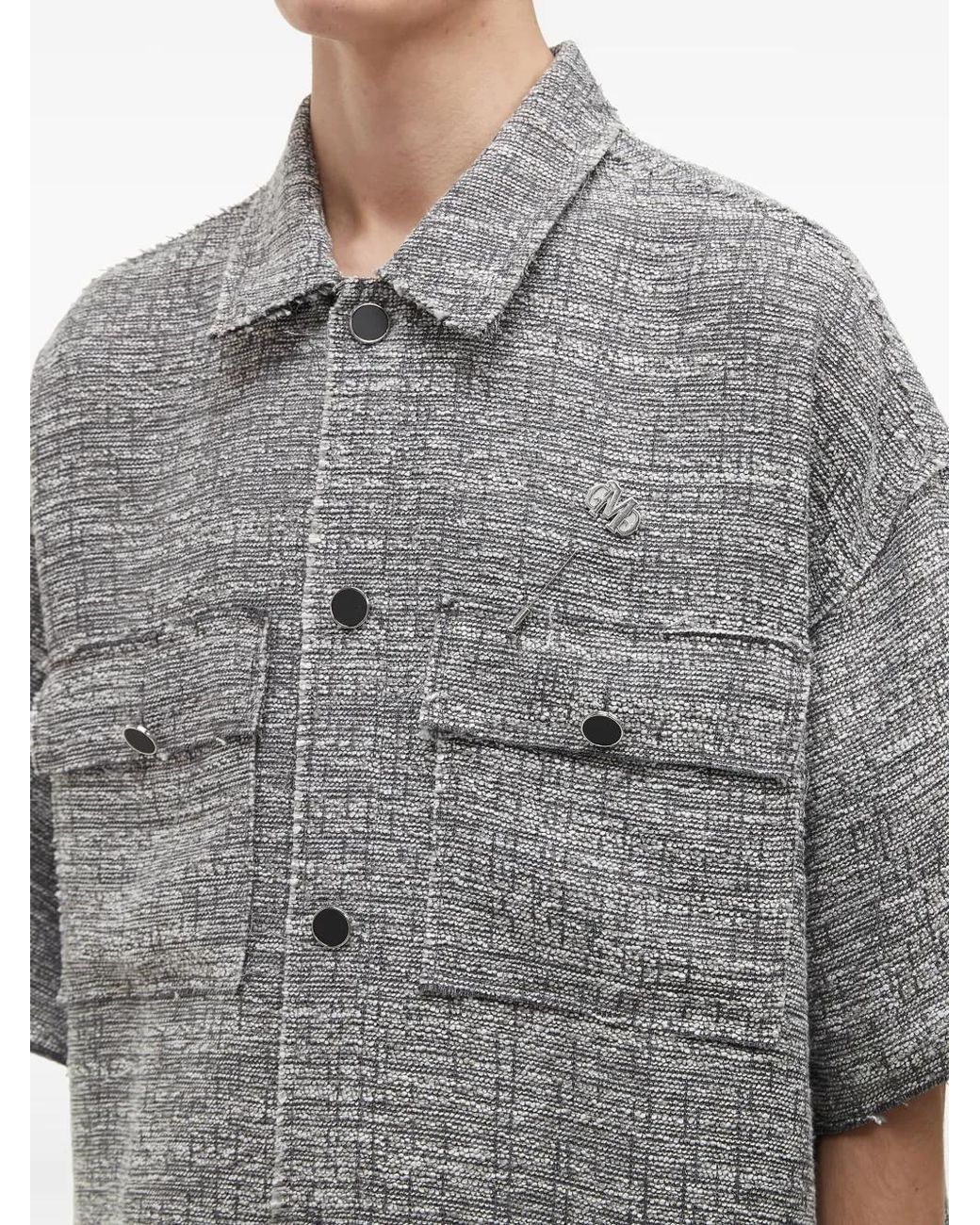Musium Div. Gray Oversized Shirt for men