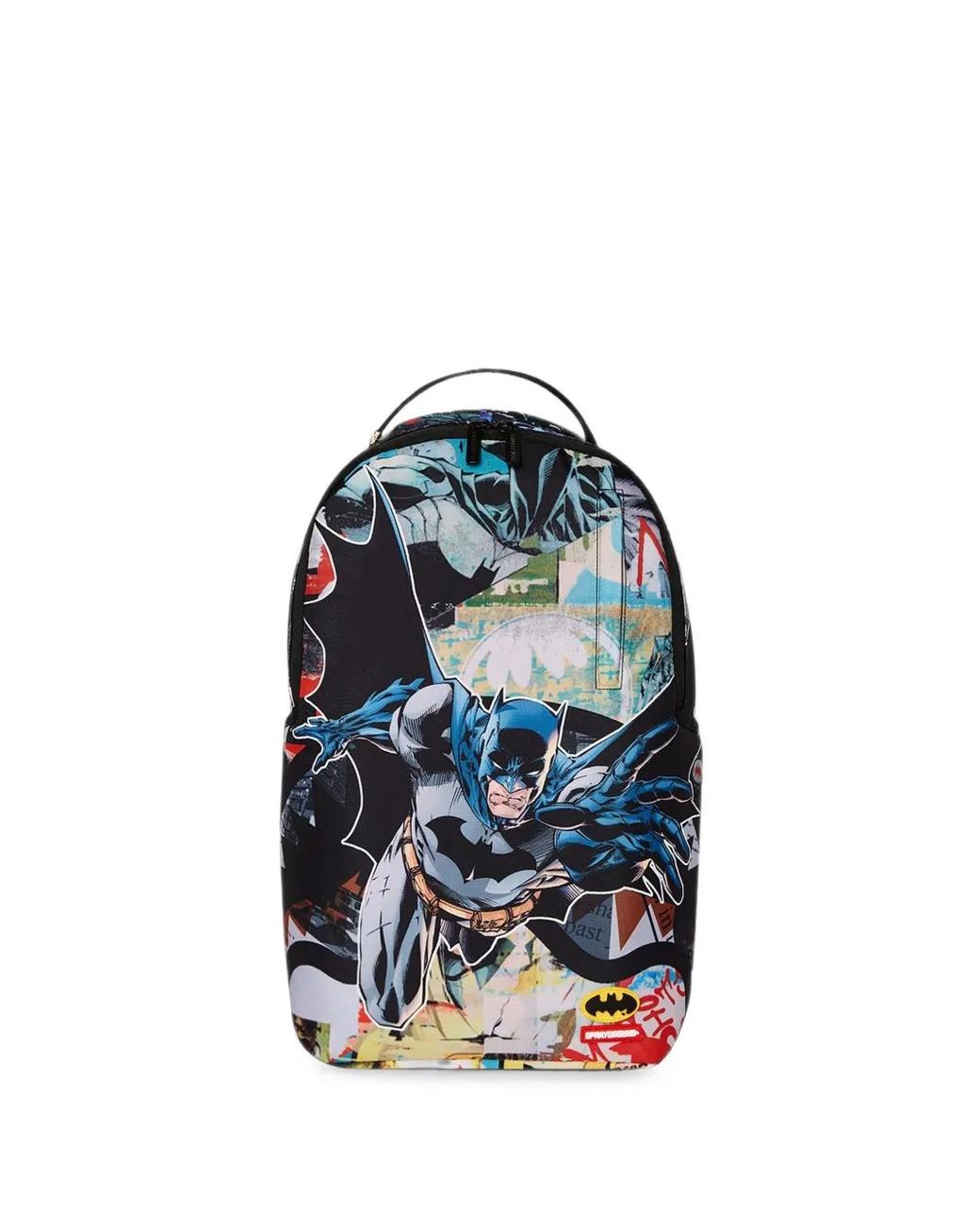 Sprayground Blue Batman Collage Shark Backpack for men