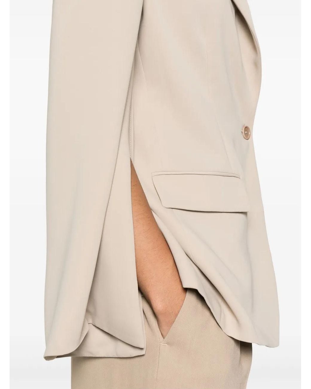 Blazer Con Botones P.A.R.O.S.H. de color Natural