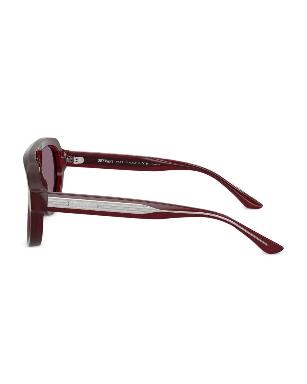 Ferrari Pink Wrap-Frame Tinted Sunglasses