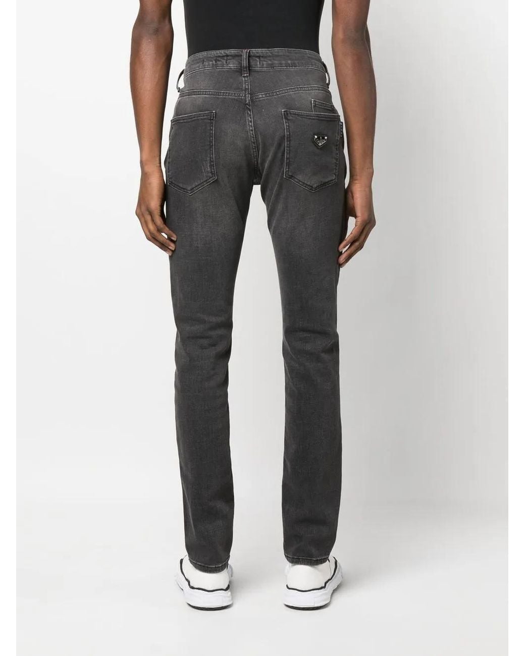 Philipp Plein Gray Straight-Leg Cut Jeans for men