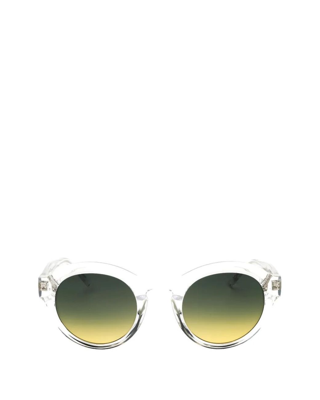 Guess Green Round-Frame Thick Sunglasses for men