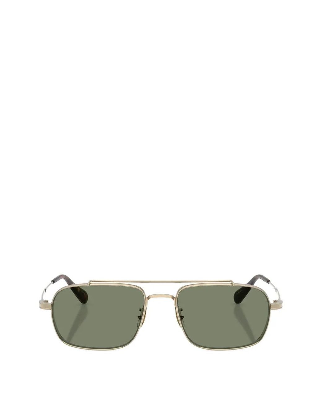 Oliver Peoples Green Caylor Rectangle-Frame Sunglasses