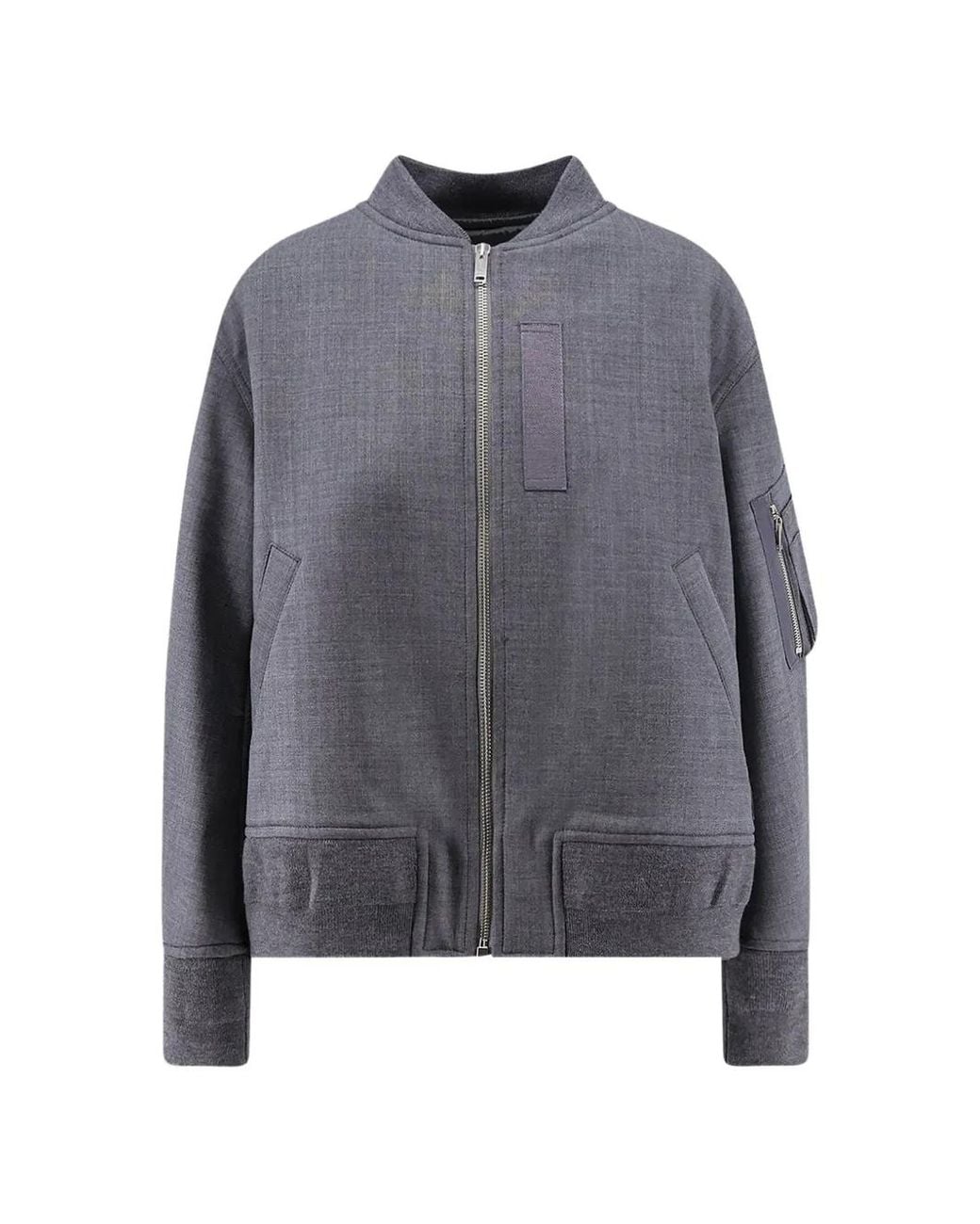 Semicouture Gray Veste Bomber Ariella À Fermeture Zippée