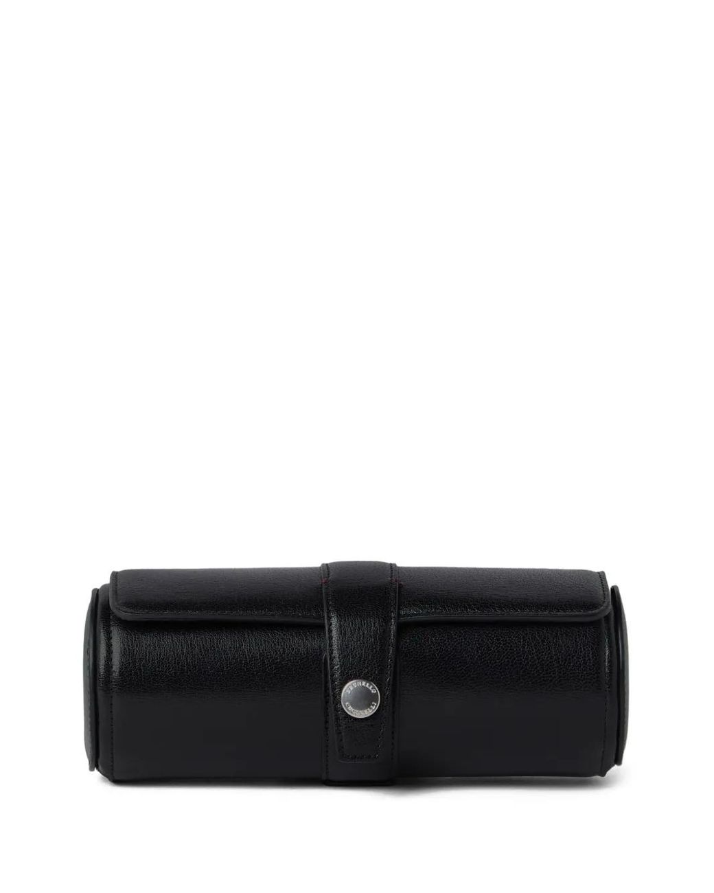 Brunello Cucinelli Black Leather Watches Case for men
