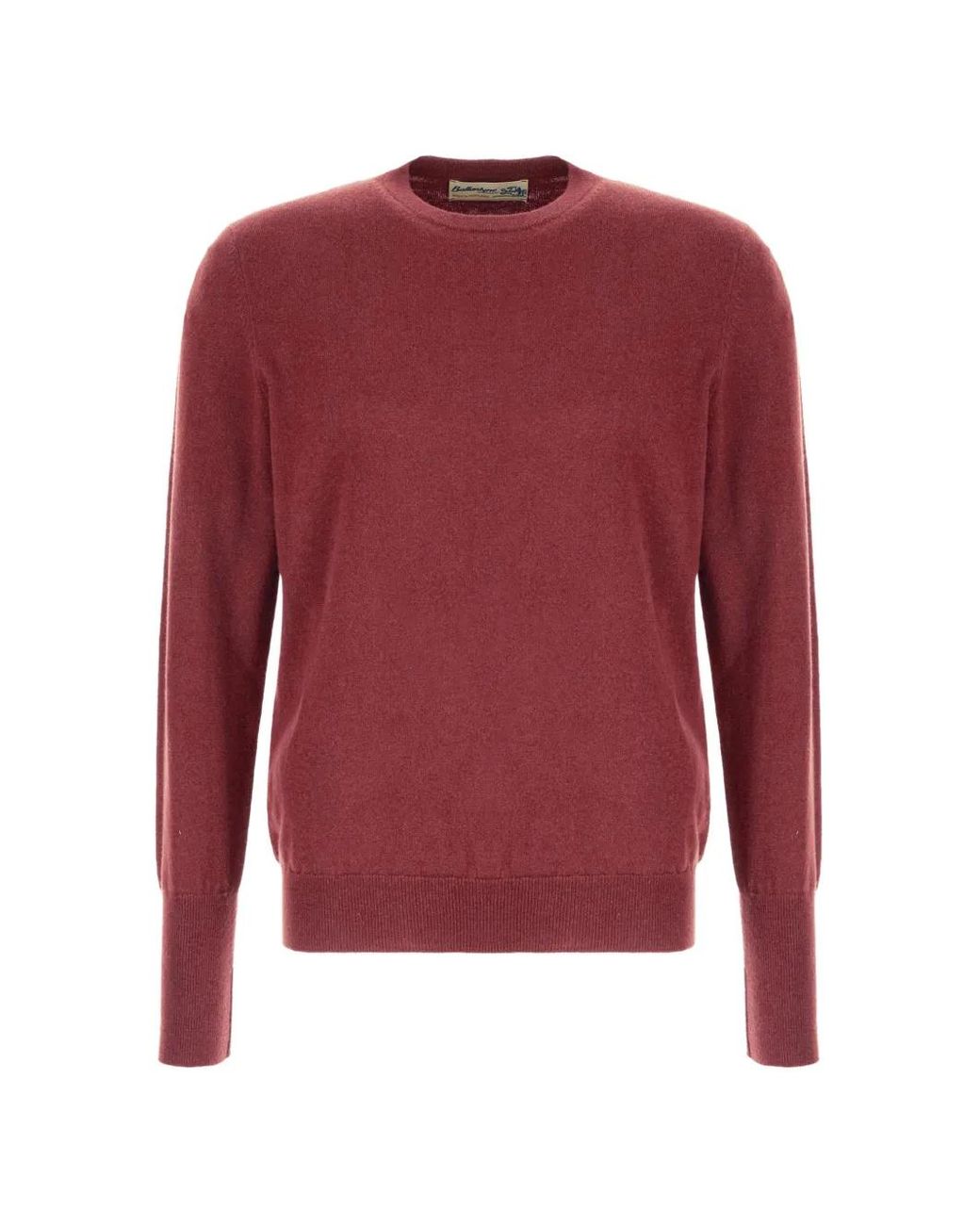 Ballantyne Red Crew-Neck Cashmere Sweater for men