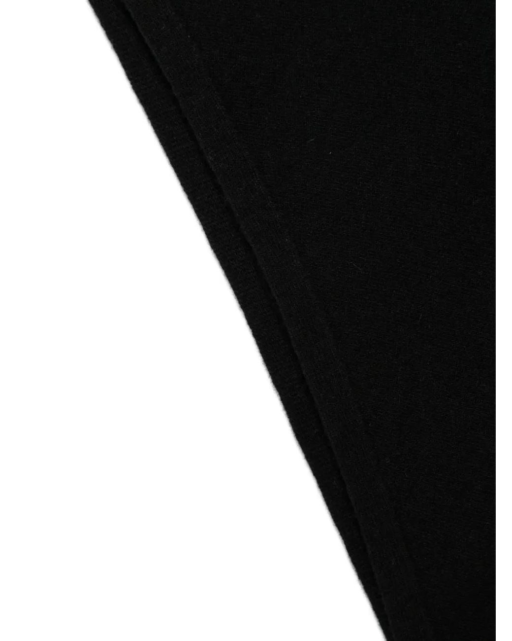 Alpha Studio Black Triangular-Shape Scarf