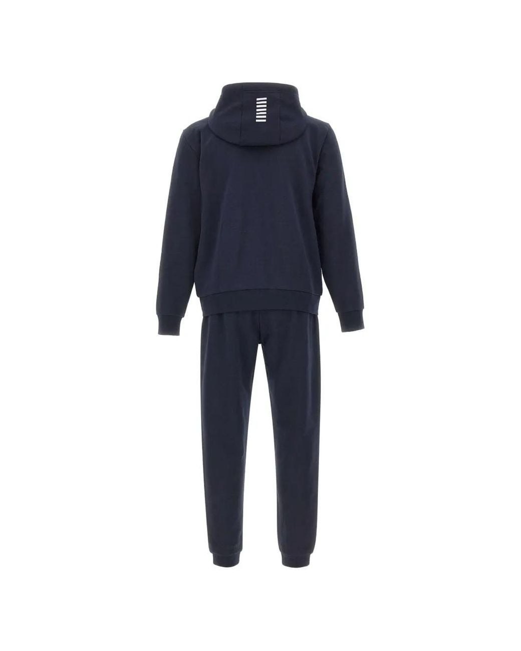 EA7 Blue Core Identity Logo-Print Tracksuit for men