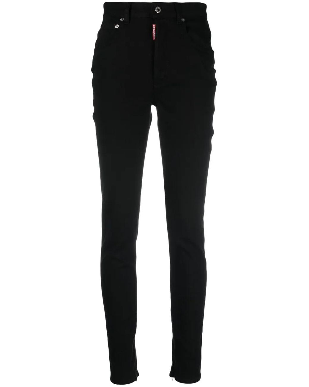 DSquared² Black High Waist Twiggy Jean