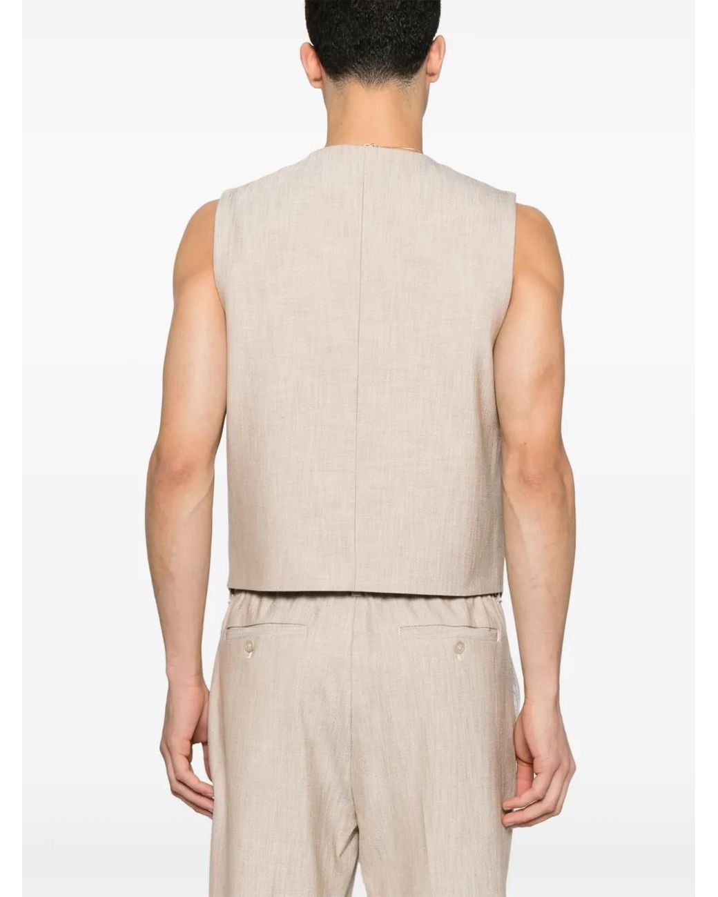 Chaleco George Jonathan Simkhai de hombre de color Natural