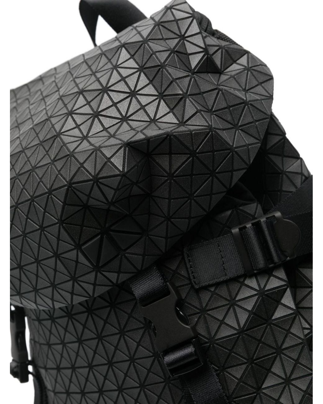 Black geometric backpack discount