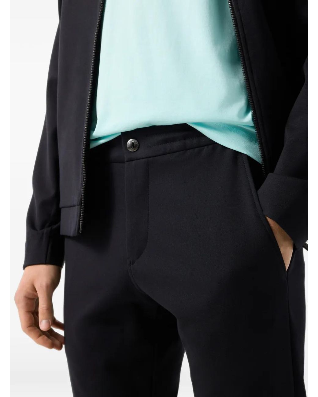 Bogner Black Boris Logo-Plaque Trousers for men
