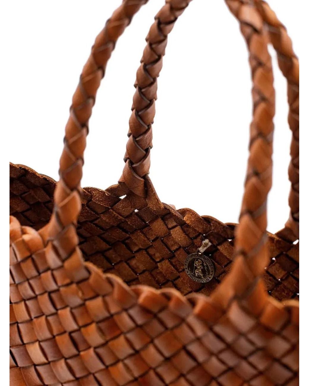 Borsa Tote Santa Croce Piccola di Dragon Diffusion in Brown
