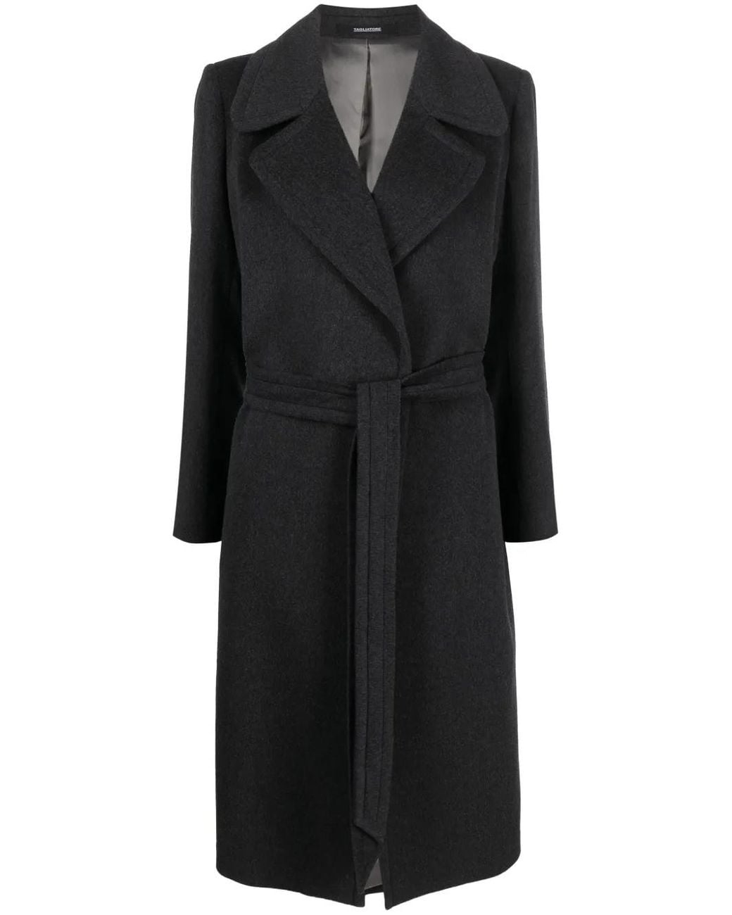 Tagliatore Black Molly Belted Coat