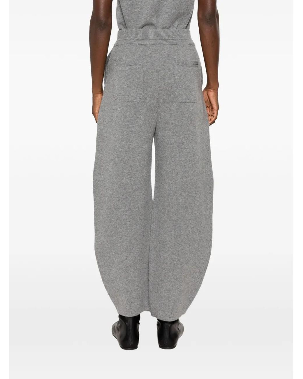 Juun.J Gray Welt-Pockets Wool Trousers