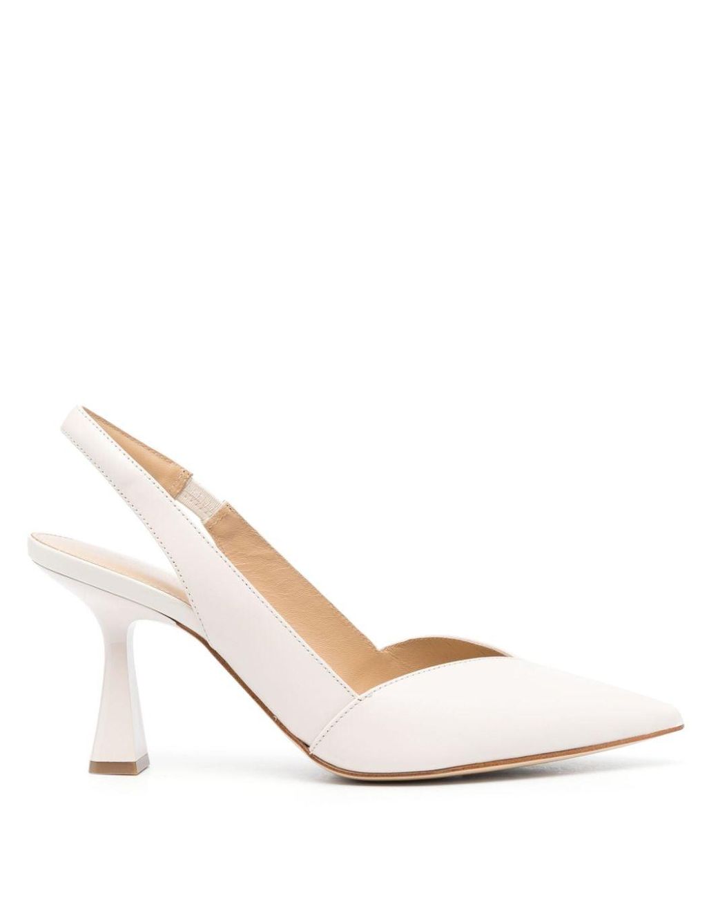 MICHAEL Michael Kors Chelsea 90mm Pointed-toe Pumps in White | Lyst