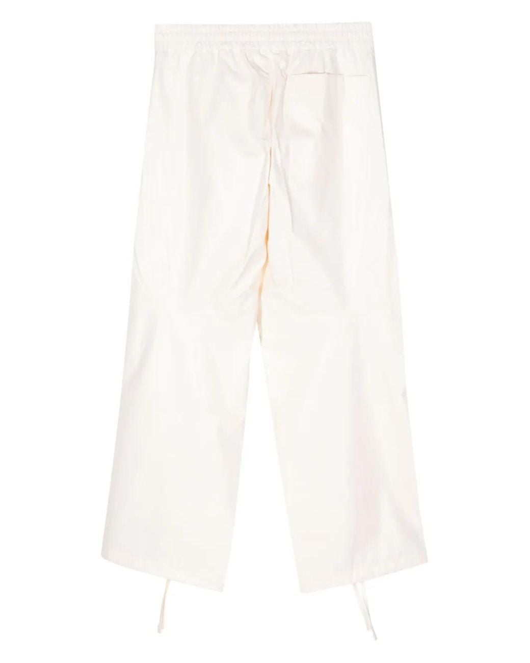 OAMC White Turner Drawstring Trousers for men